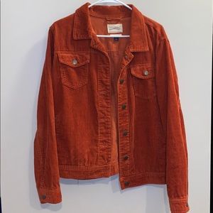 Burnt orange corduroy jacket